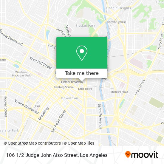 106 1/2 Judge John Aiso Street map