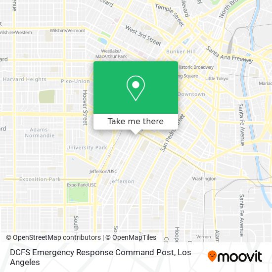 DCFS Emergency Response Command Post map