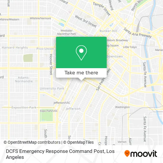 DCFS Emergency Response Command Post map