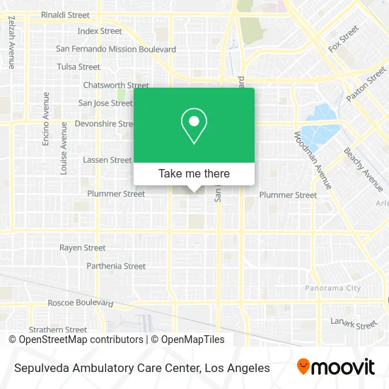 Sepulveda Ambulatory Care Center map