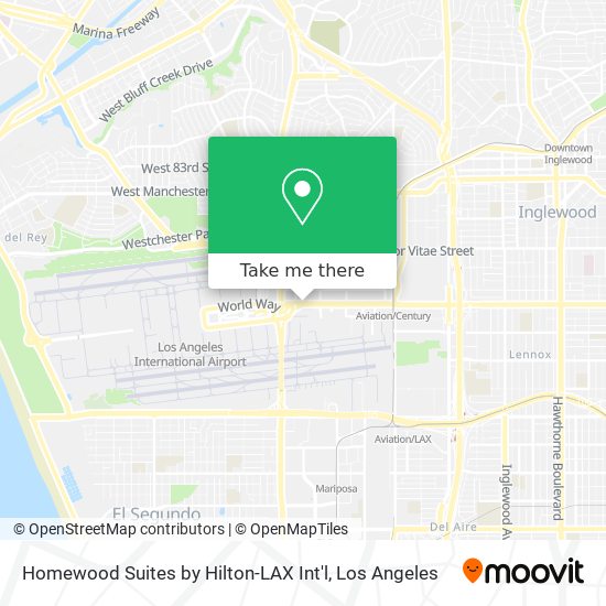 Mapa de Homewood Suites by Hilton-LAX Int'l