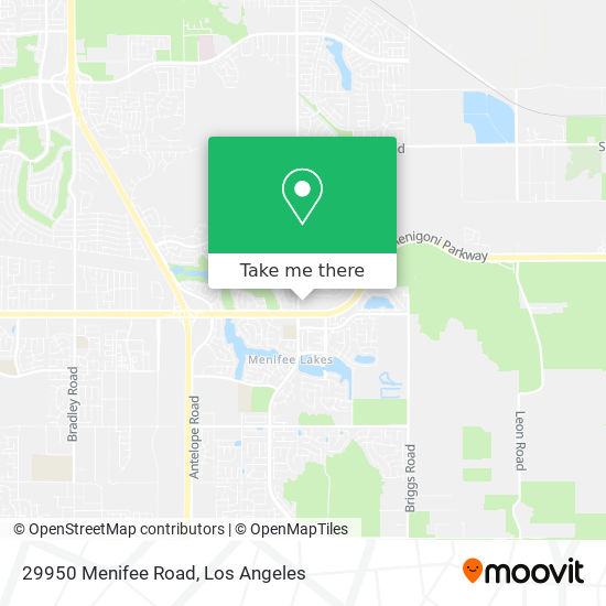 Mapa de 29950 Menifee Road