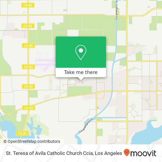 Mapa de St. Teresa of Avila Catholic Church Ccia