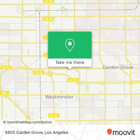 8800 Garden Grove map