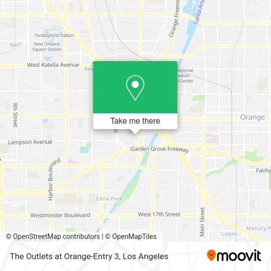 The Outlets at Orange-Entry 3 map