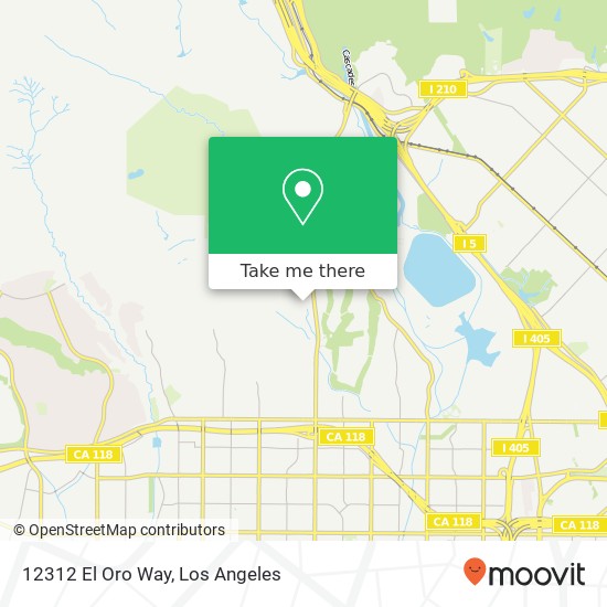 12312 El Oro Way map