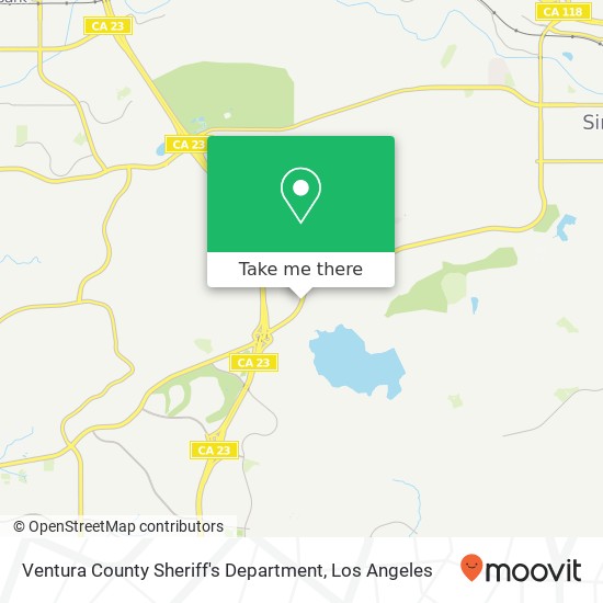 Ventura County Sheriff's Department map