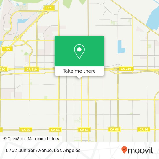 6762 Juniper Avenue map