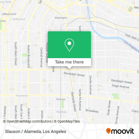 Slauson / Alameda map
