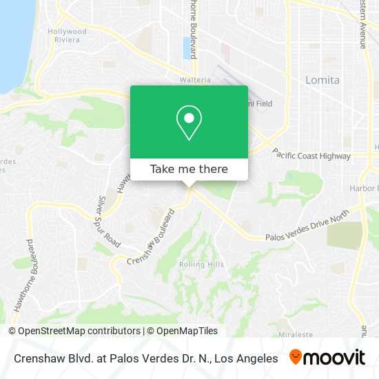 Mapa de Crenshaw Blvd. at Palos Verdes Dr. N.