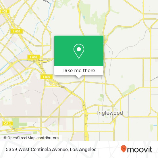 5359 West Centinela Avenue map