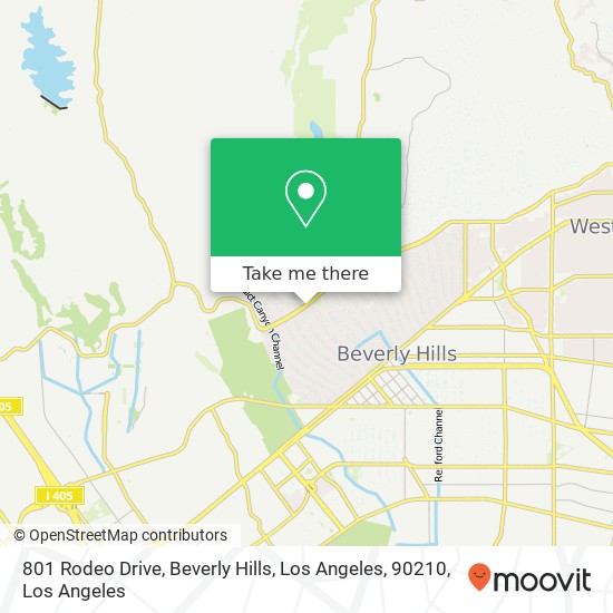 801 Rodeo Drive, Beverly Hills, Los Angeles, 90210 map