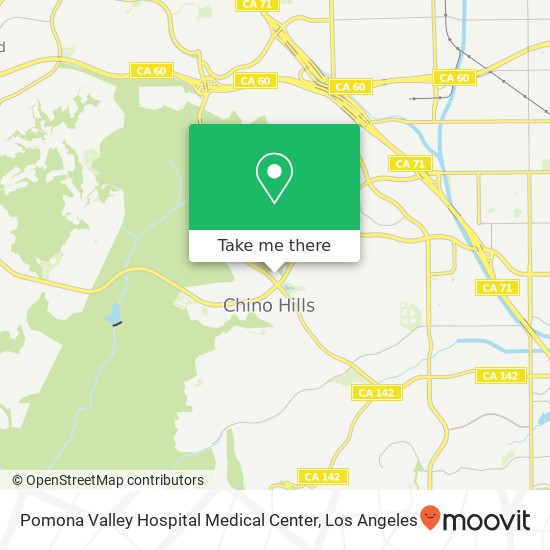Pomona Valley Hospital Medical Center map