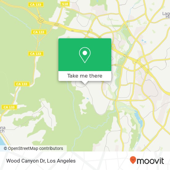 Wood Canyon Dr map