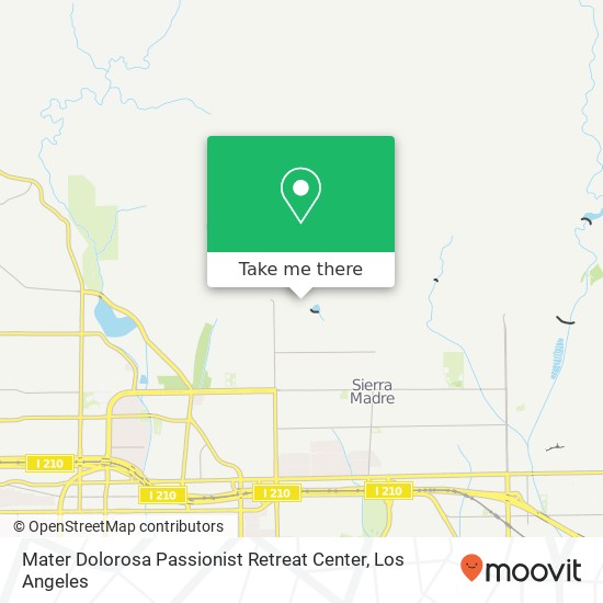 Mater Dolorosa Passionist Retreat Center map