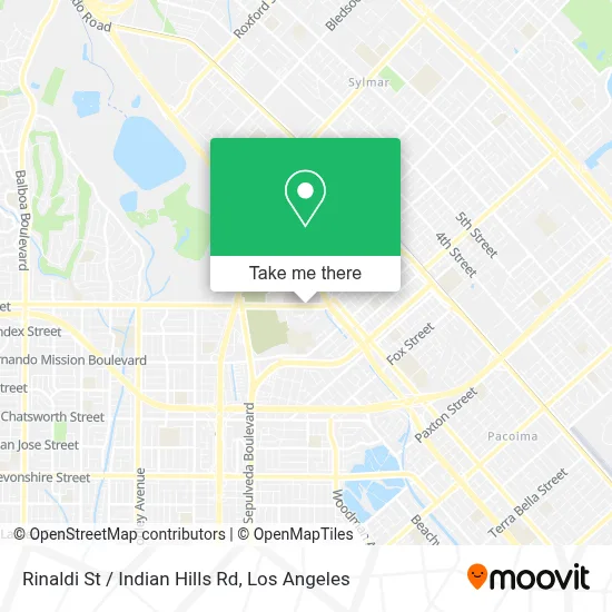 Rinaldi St / Indian Hills Rd map
