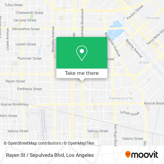 Rayen St / Sepulveda Blvd map