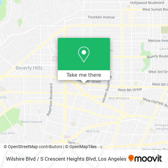 Wilshire Blvd / S Crescent Heights Blvd map