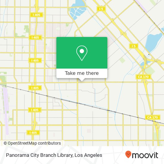 Mapa de Panorama City Branch Library