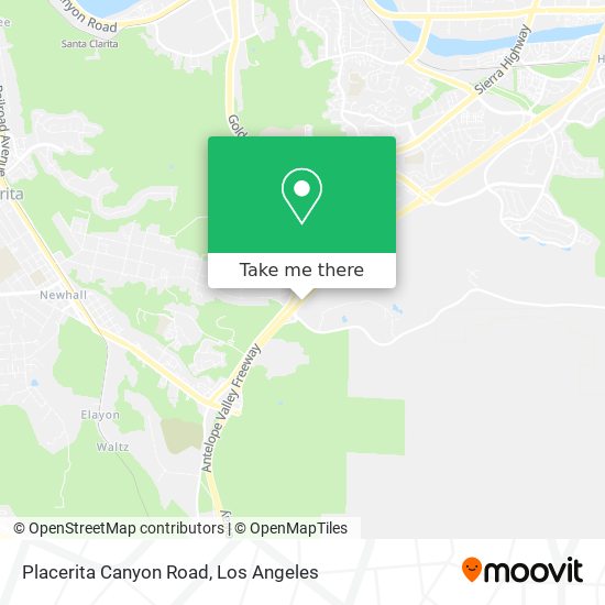 Placerita Canyon Road map