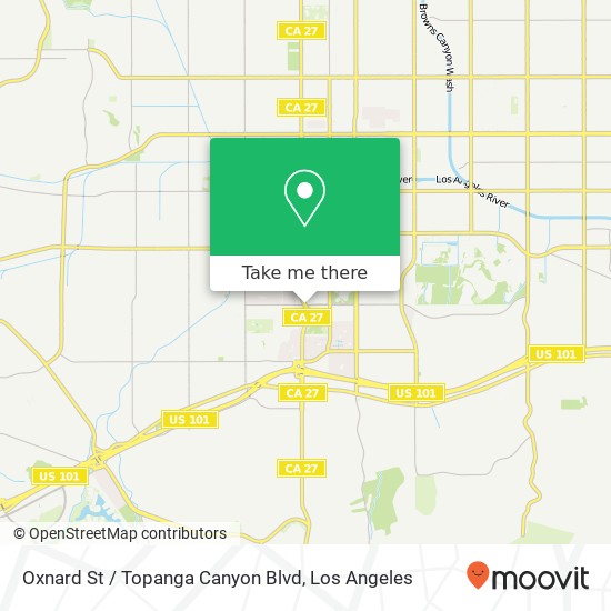 Oxnard St / Topanga Canyon Blvd map