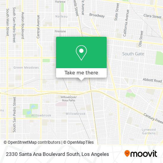 Mapa de 2330 Santa Ana Boulevard South