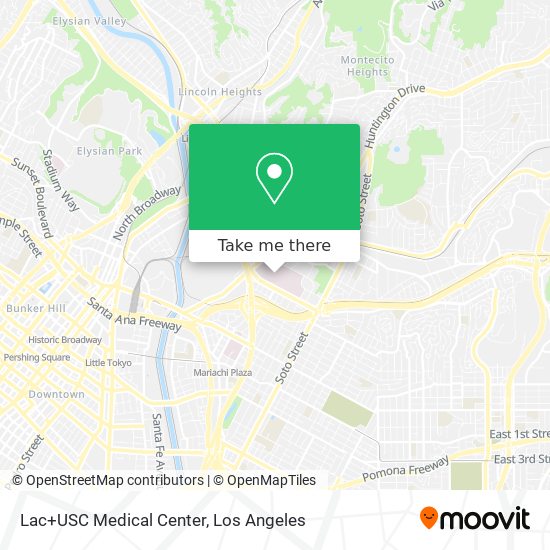 Lac+USC Medical Center map
