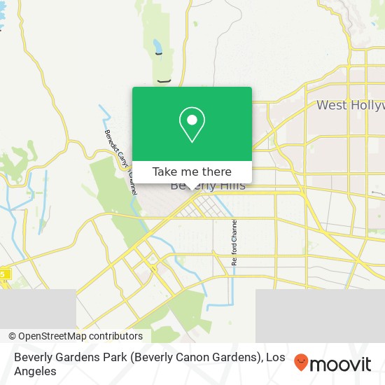 Beverly Gardens Park (Beverly Canon Gardens) map
