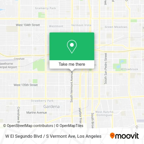 Mapa de W El Segundo Blvd / S Vermont Ave