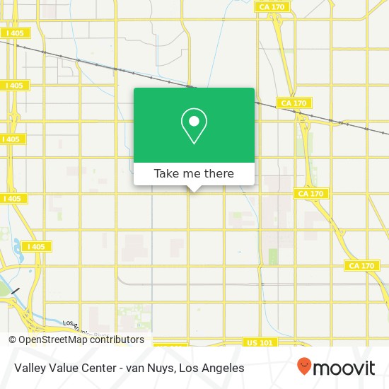 Mapa de Valley Value Center - van Nuys