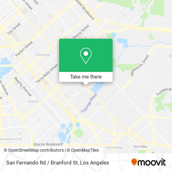 San Fernando Rd / Branford St map