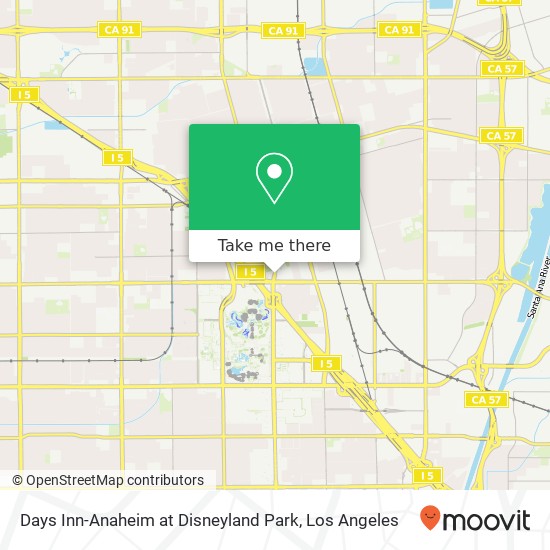Days Inn-Anaheim at Disneyland Park map