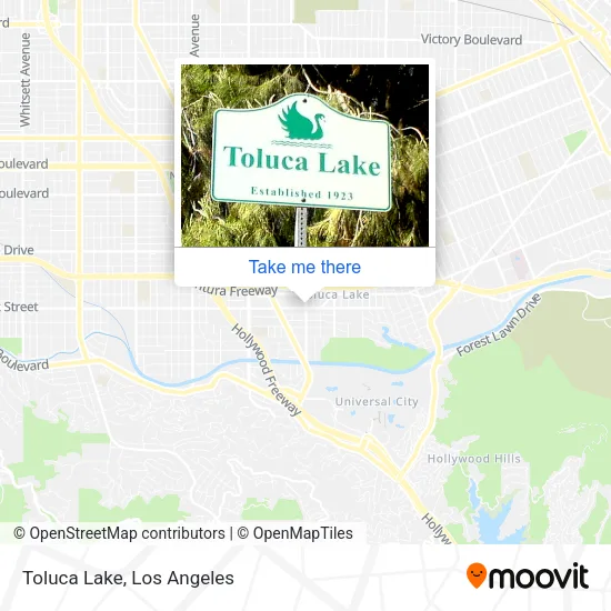 Toluca Lake map