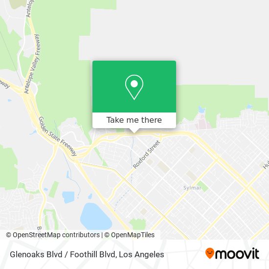 Mapa de Glenoaks Blvd / Foothill Blvd