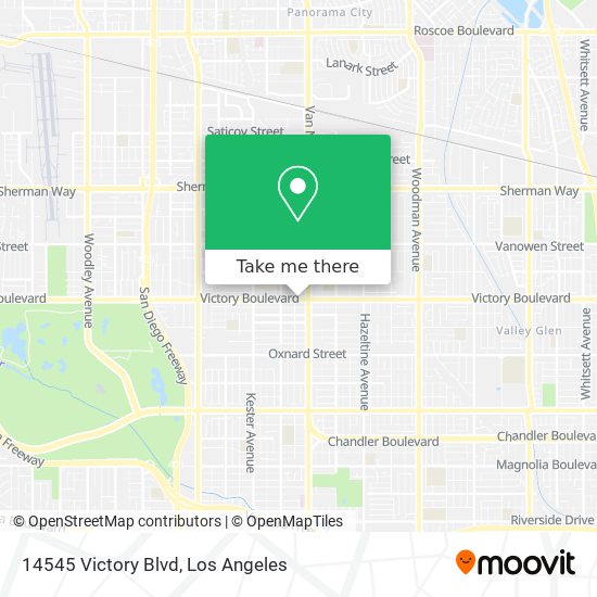 Mapa de 14545 Victory Blvd