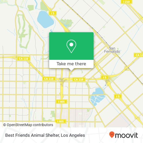 Mapa de Best Friends Animal Shelter