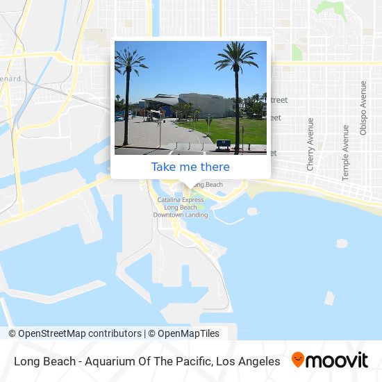 Mapa de Long Beach - Aquarium Of The Pacific