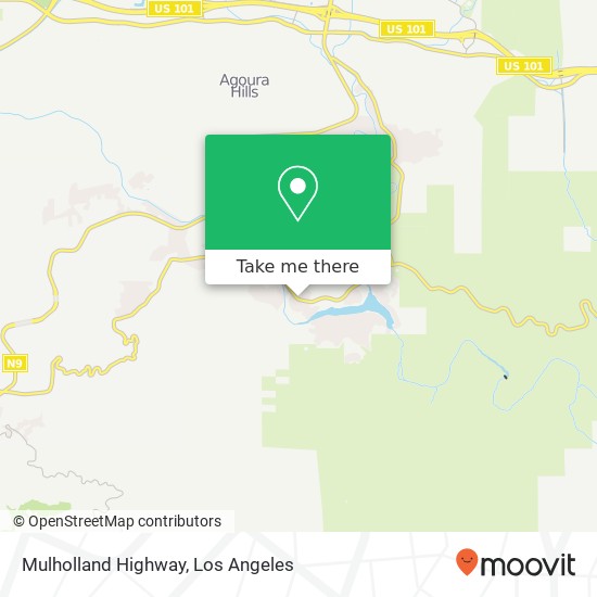 Mulholland Highway map