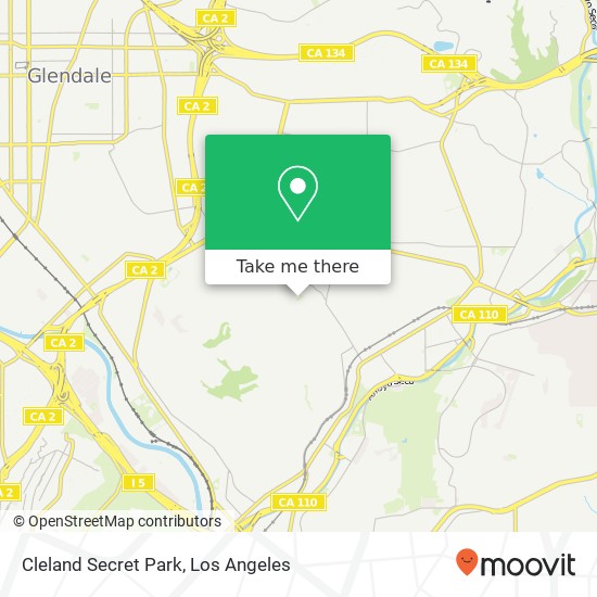 Cleland Secret Park map