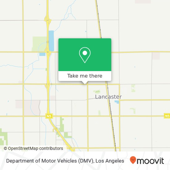 Department of Motor Vehicles (DMV) map