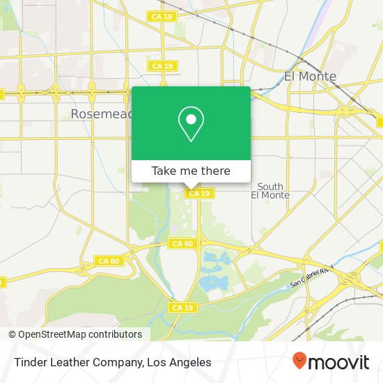 Mapa de Tinder Leather Company