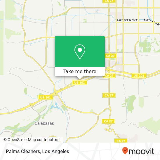 Palms Cleaners map