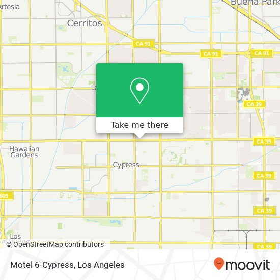 Mapa de Motel 6-Cypress