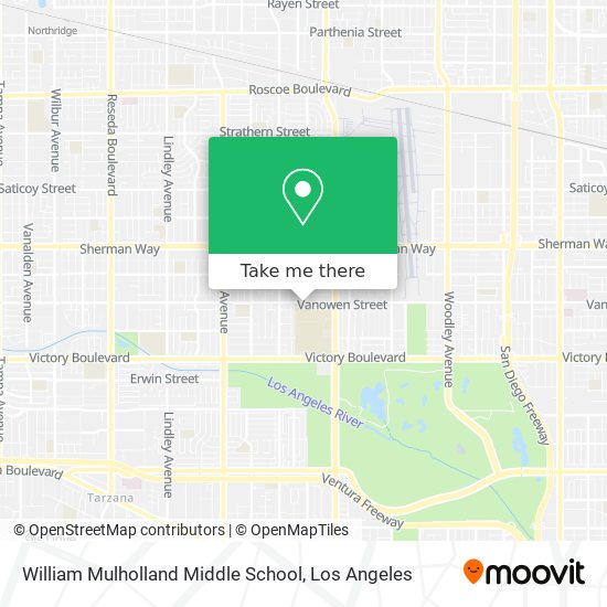 William Mulholland Middle School map