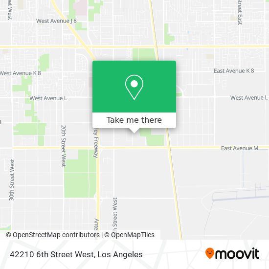 Mapa de 42210 6th Street West