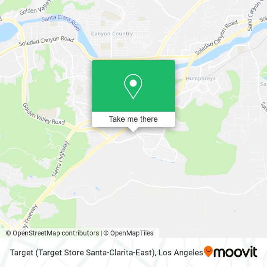 Mapa de Target (Target Store Santa-Clarita-East)