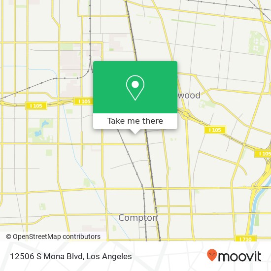 12506 S Mona Blvd map