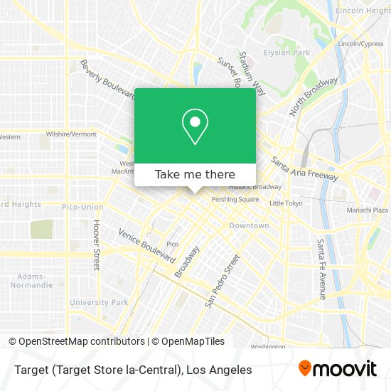 Target (Target Store la-Central) map
