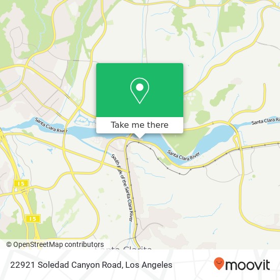 Mapa de 22921 Soledad Canyon Road