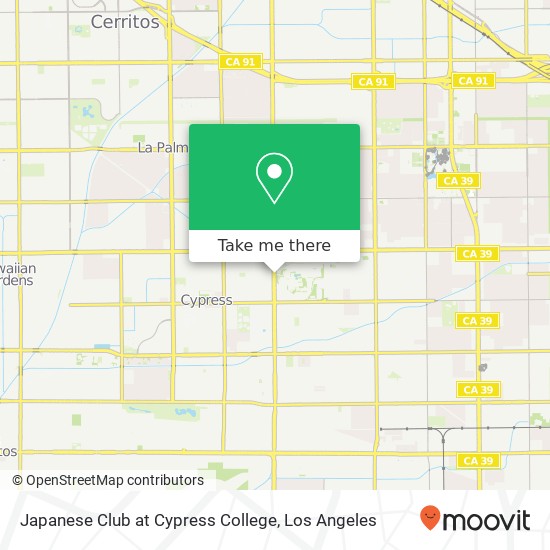 Japanese Club at Cypress College map